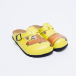 Sabot anatomico colorato con sottopiede in scamosciata / Sabot anatomico colorato con sottopiede in scamosciata /