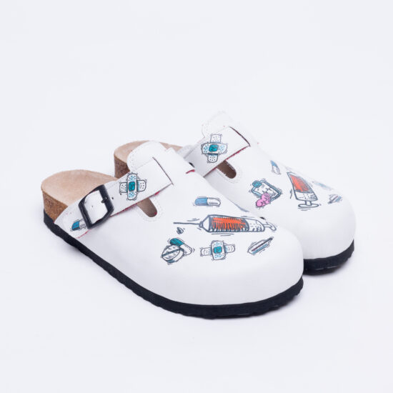 Alternative view of Ciabatte per infermiere con sottopiede in scamosciata