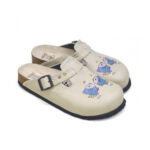 Ciabatte tipo sabot da donna fatte a mano con plantare ortopedico in vera pelle 700102 / Ciabatte tipo sabot da donna fatte a mano con plantare ortopedico in vera pelle 700102 /