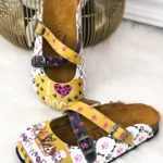 Ciabatte tipo sabot da donna fatte a mano con plantare ortopedico in vera pelle 700112 / Ciabatte tipo sabot da donna fatte a mano con plantare ortopedico in vera pelle 700112 /