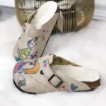 Ciabatte tipo sabot da donna fatte a mano con plantare ortopedico in vera pelle 700057 / Ciabatte tipo sabot da donna fatte a mano con plantare ortopedico in vera pelle 700057 /