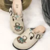 Ciabatte tipo sabot da donna fatte a mano con plantare ortopedico in vera pelle 700105 Sabot da lavoro donna 6 Ciabatte tipo sabot da donna fatte a mano con plantare ortopedico in vera pelle 700105 Sabot da lavoro donna 6