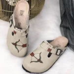 Ciabatte tipo sabot da donna fatte a mano con plantare ortopedico in vera pelle 700105 / Ciabatte tipo sabot da donna fatte a mano con plantare ortopedico in vera pelle 700105 /