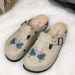 Ciabatte tipo sabot da donna fatte a mano con plantare ortopedico in vera pelle 700102 / Ciabatte tipo sabot da donna fatte a mano con plantare ortopedico in vera pelle 700102 /