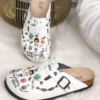 Ciabatte tipo sabot da donna fatte a mano con plantare ortopedico in vera pelle 700182 Sabot da lavoro donna 6 Ciabatte tipo sabot da donna fatte a mano con plantare ortopedico in vera pelle 700182 Sabot da lavoro donna 6
