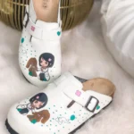 Ciabatte tipo sabot da donna fatte a mano con plantare ortopedico in vera pelle Baby 700087 /