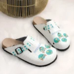 Ciabatte tipo sabot da donna fatte a mano con plantare ortopedico in vera pelle 700008 / Ciabatte tipo sabot da donna fatte a mano con plantare ortopedico in vera pelle 700008 /