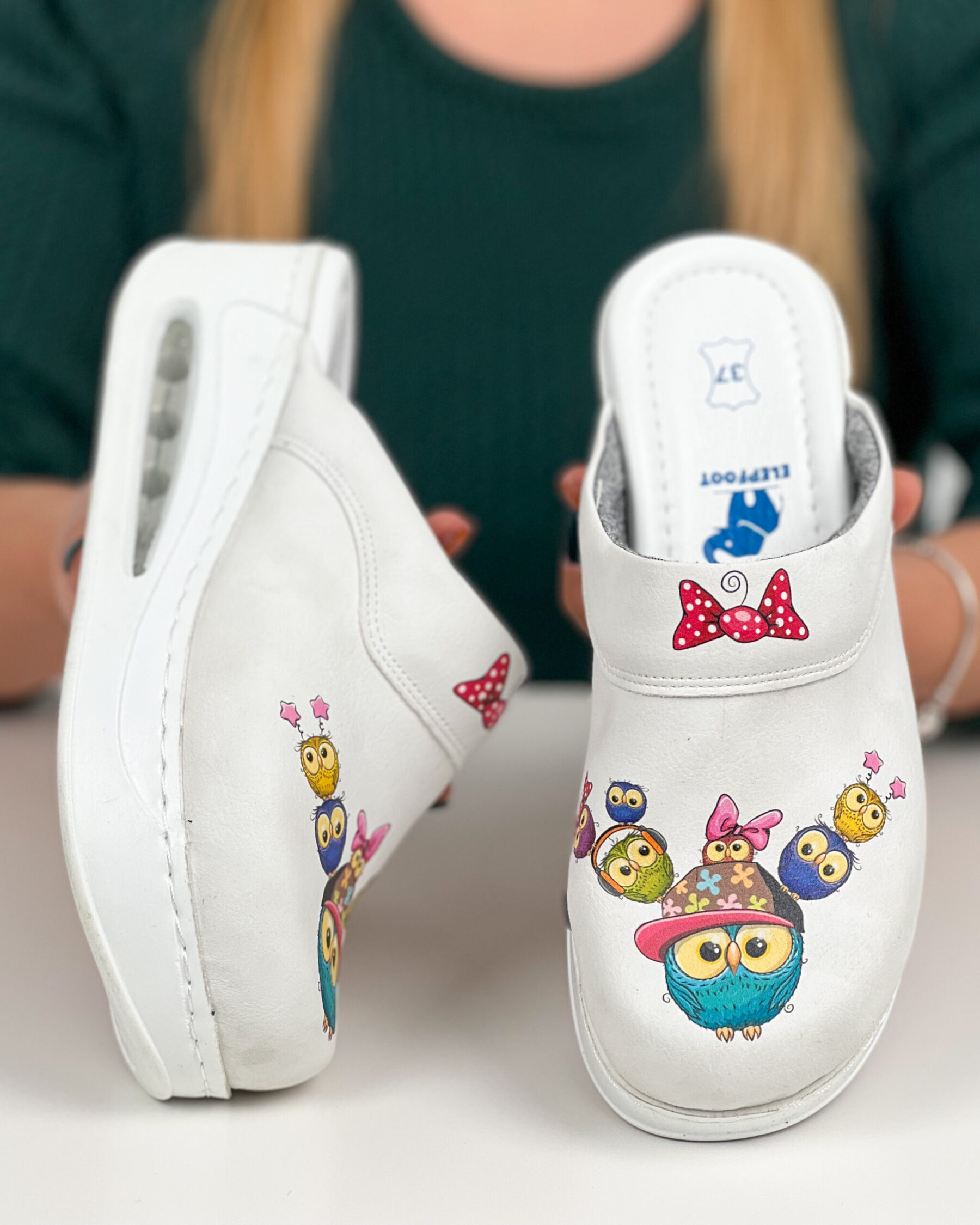 Ciabatte da donna con soletta in vera pelle e con camera d'aria 900017