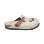 Ciabatte tipo sabot da donna fatte a mano con plantare ortopedico in vera pelle 10157RA / Ciabatte tipo sabot da donna fatte a mano con plantare ortopedico in vera pelle 10157RA /