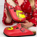 Ciabatte tipo sabot da donna fatte a mano con plantare ortopedico in vera pelle 700181 / Ciabatte tipo sabot da donna fatte a mano con plantare ortopedico in vera pelle 700181 /