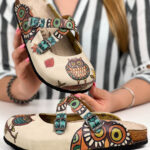 Ciabatte tipo sabot da donna fatte a mano con plantare ortopedico in vera pelle 700193 / Ciabatte tipo sabot da donna fatte a mano con plantare ortopedico in vera pelle 700193 /