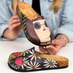 Ciabatte tipo sabot da donna fatte a mano con plantare ortopedico in vera pelle 700195 / Ciabatte tipo sabot da donna fatte a mano con plantare ortopedico in vera pelle 700195 /