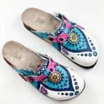 Ciabatte tipo sabot da donna fatte a mano con plantare ortopedico in vera pelle 700209 / Ciabatte tipo sabot da donna fatte a mano con plantare ortopedico in vera pelle 700209 /