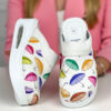 Ciabatte chiuse da donna in pelle con sottopiede soft Zoccoli da lavoro donna Colorate 6 Ciabatte chiuse da donna in pelle con sottopiede soft Zoccoli da lavoro donna Colorate 6