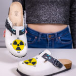 Ciabatte tipo sabot da donna fatte a mano con plantare ortopedico in vera pelle 700107 / Ciabatte tipo sabot da donna fatte a mano con plantare ortopedico in vera pelle 700107 /