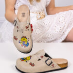 Ciabatte tipo sabot da donna fatte a mano con plantare ortopedico in vera pelle 700067 / Ciabatte tipo sabot da donna fatte a mano con plantare ortopedico in vera pelle 700067 /