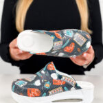 Ciabatte sanitarie da donna con zeppa / Ciabatte sanitarie da donna con zeppa /