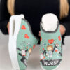 Ciabatte sanitarie da donna con zeppa Zoccoli da lavoro donna Colorate 6 Ciabatte sanitarie da donna con zeppa Zoccoli da lavoro donna Colorate 6