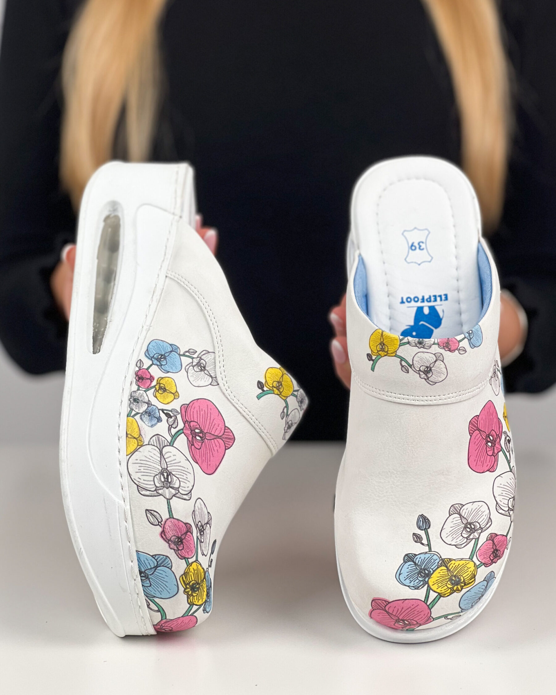 Ciabatte da donna con soletta in vera pelle e con camera d'aria 900018