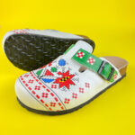 Sabot anatomico colorato con sottopiede in pelle / Sabot anatomico colorato con sottopiede in pelle /