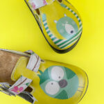 Ciabatte tipo sabot da donna fatte a mano con plantare ortopedico in vera pelle 500001 /