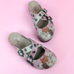 Sabot anatomico colorato con sottopiede in scamosciata / Sabot anatomico colorato con sottopiede in scamosciata /