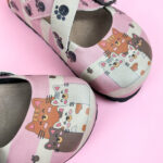 Sabot anatomico colorato con sottopiede in scamosciata / Sabot anatomico colorato con sottopiede in scamosciata /