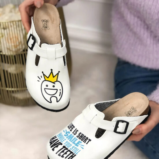 Alternative view of Ciabatte per dentisti con sottopiede in scamosciata