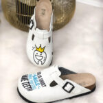 Ciabatte per dentisti con sottopiede in scamosciata /