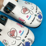 Ciabatte per infermiere con sottopiede in scamosciata / Ciabatte per infermiere con sottopiede in scamosciata /