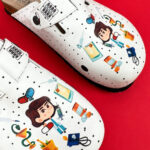 Ciabatte per farmacisti con sottopiede in scamosciata /