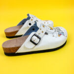 Ciabatte per ospedale parto con sottopiede in scamosciata /