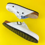 Ciabatte per medici con sottopiede in scamosciata / Ciabatte per medici con sottopiede in scamosciata /