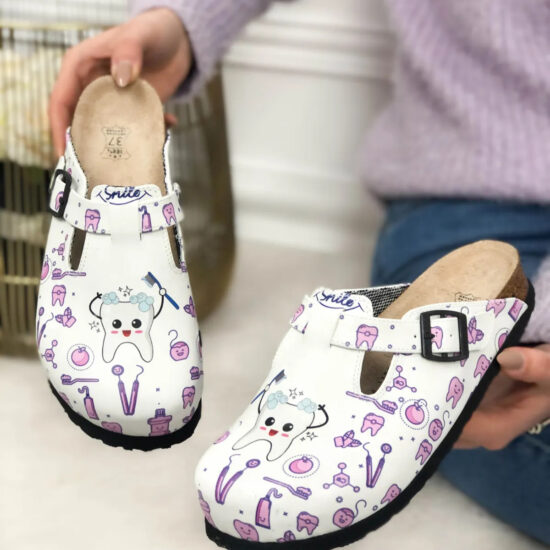 Alternative view of Ciabatte per dentisti con sottopiede in scamosciata