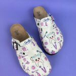 Ciabatte per dentisti con sottopiede in scamosciata / Ciabatte per dentisti con sottopiede in scamosciata /