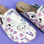 Ciabatte per dentisti con sottopiede in scamosciata / Ciabatte per dentisti con sottopiede in scamosciata /