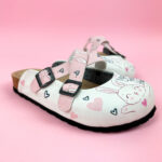 Sabot anatomico colorato con sottopiede in scamosciata / Sabot anatomico colorato con sottopiede in scamosciata /