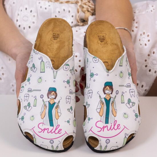 Alternative view of Ciabatte per dentisti con sottopiede in scamosciata