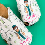 Ciabatte per dentisti con sottopiede in scamosciata / Ciabatte per dentisti con sottopiede in scamosciata /