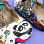 Sabot anatomico colorato con sottopiede in scamosciata / Sabot anatomico colorato con sottopiede in scamosciata /