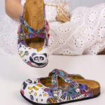 Sabot anatomico colorato con sottopiede in scamosciata / Sabot anatomico colorato con sottopiede in scamosciata /