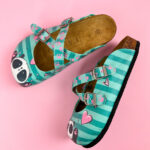 Sabot anatomico colorato con sottopiede in scamosciata / Sabot anatomico colorato con sottopiede in scamosciata /