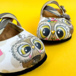 Sabot anatomico colorato con sottopiede in scamosciata / Sabot anatomico colorato con sottopiede in scamosciata /