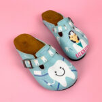 Ciabatte per dentisti con sottopiede in scamosciata / Ciabatte per dentisti con sottopiede in scamosciata /