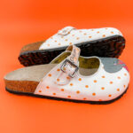 Sabot anatomico colorato con sottopiede in scamosciata /