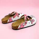 Sabot anatomico colorato con sottopiede in scamosciata / Sabot anatomico colorato con sottopiede in scamosciata /