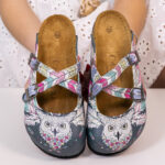 Sabot anatomico colorato con sottopiede in scamosciata /