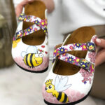 Sabot anatomico colorato con sottopiede in scamosciata /