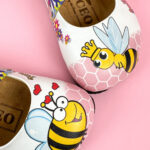 Sabot anatomico colorato con sottopiede in scamosciata /