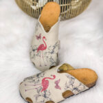 Sabot anatomico colorato con sottopiede in scamosciata / Sabot anatomico colorato con sottopiede in scamosciata /